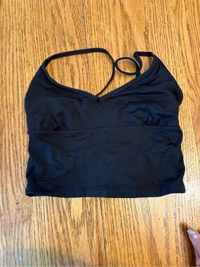 Youth Black Strappy Dance Crop Top bundle of two black and purple